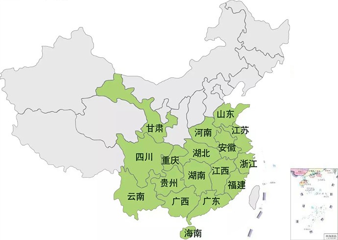 中国好茶分布地图，各省份名茶清单
